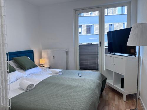 Altstadt Apartamento | Aparthotel an der Schlachte-Bremen City-Boxspringbett -free parking