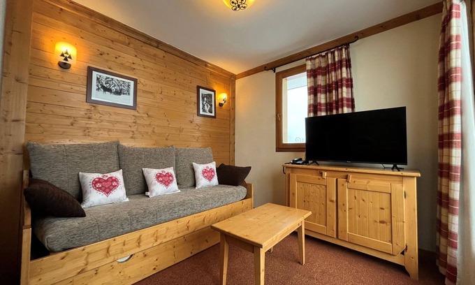 Val Cenis Apartamento | Apartamento para 6 personas con acceso directo a las pistas y piscina en Val-Cenis