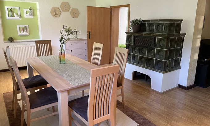 Burg Apartamento | Apartamento 1 en una propiedad de vacaciones tranquila e idílica, directamente en el río con un gran jardín