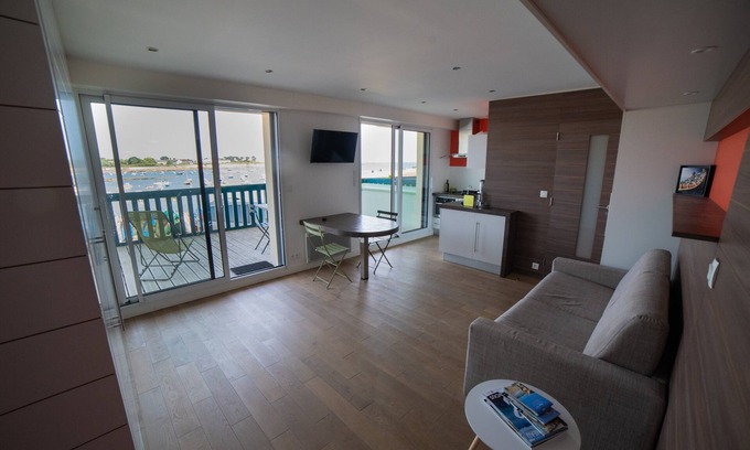Kerroch Apartamento | Apartamento 2 personas pies en el agua Planta baja terraza