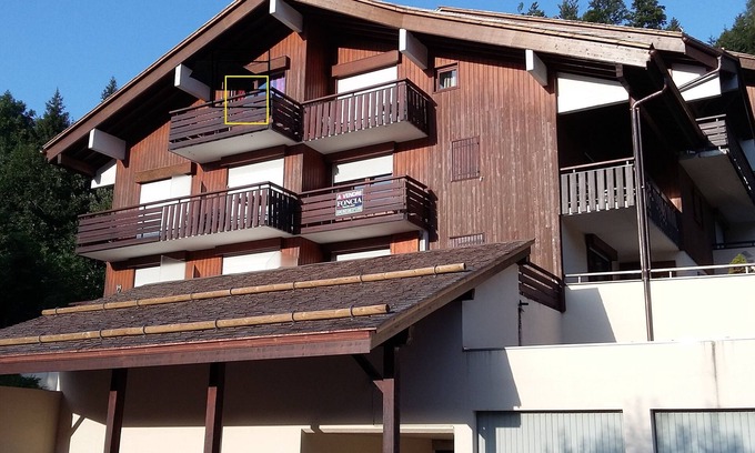 La Clusaz Apartamento | Apartamento 3 *** 6 personas, sala de estar / cocina, 2 dormitorios, vistas, garaje. La Clusaz