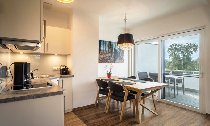 Eriskirch Apartamento | Apartamento "3 am Biohof Eriskirch" cerca del lago de Constanza con balcón y jardín