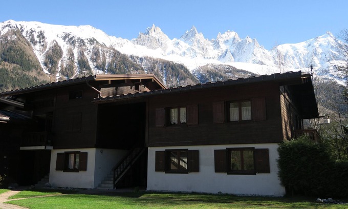 Les Praz-de-Chamonix Apartamento | Apartamento, 5 minutos del teleférico, con vistas al Mont Blanc, 4 plazas, WIFI