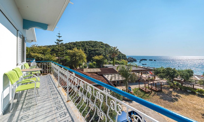 Parga Apartamento | Apartamento 'Alex Bar 5' con vistas al mar, Wi-Fi y aire acondicionado