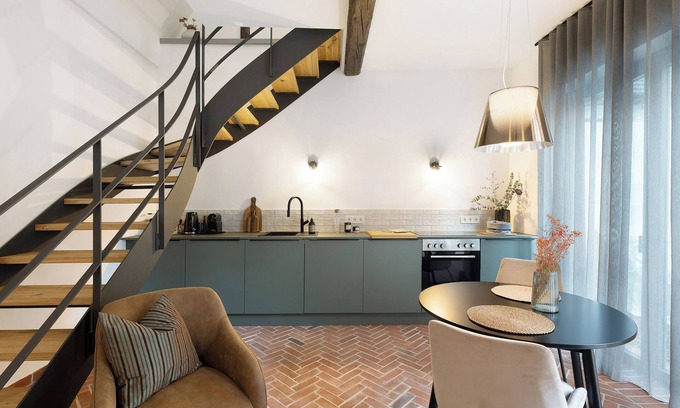 Gleisweiler Apartamento | Apartamento "Altes Pfarrhaus - das Kelterhaus" con terraza compartida y Wi-Fi