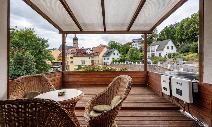 Altenburg Apartamento | Apartamento 'Am Residenzschloss' con gran terraza y Wi-Fi