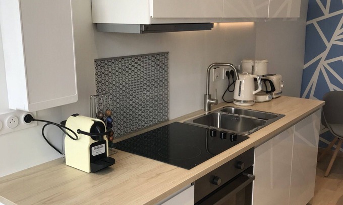 Montreuil-sur-Mer Apartamento | Apartamento-Apartamento-Baño con bañera-Vista al patio-N°04