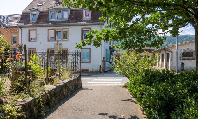 Munster Apartamento | Apartamento 'Au Petit Meuh'ster' con vistas a la montaña, jardín compartido y Wi-Fi
