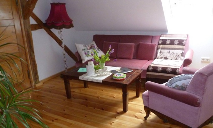 Sallgast Apartamento | Apartamento 'Auszeit Landleben' con terraza compartida, jardín compartido y Wi-Fi