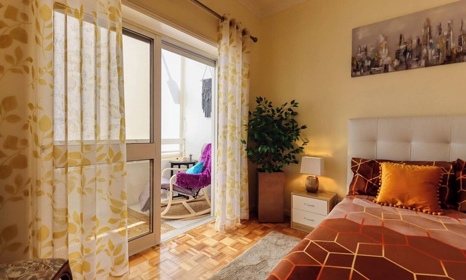 Viana do Castelo Apartamento | Apartamento 'Bosque Marítimo' con vistas a la montaña, terraza privada y Wi-Fi