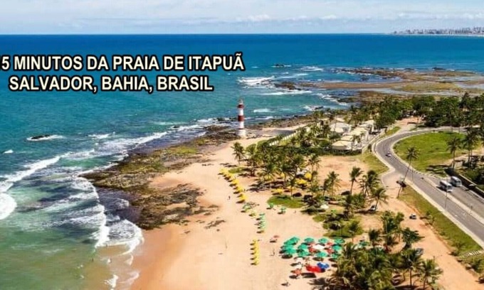 Parafuso Apartamento | Apartamento a 20 minutos del metro Mussurunga, a 10 minutos del centro comercial Salvador Norte y Itapuã 2 habitaciones, solo 1 disponible con cama doble, wi-fi, ventilador y cocina para preparar comidas, 1 baño compartido