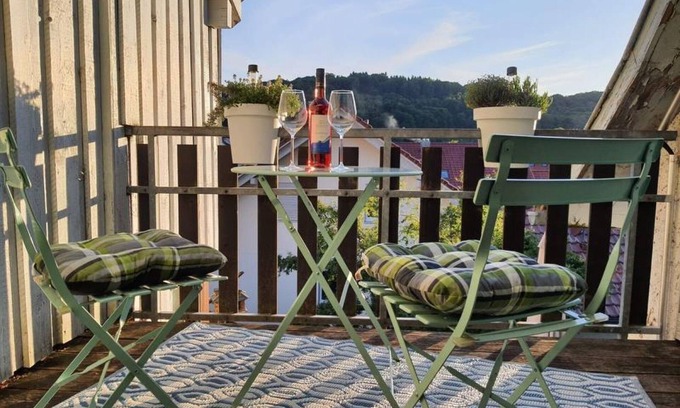 Bleichstetten Apartamento | Apartamento 'Brendle' con balcón y Wi-Fi