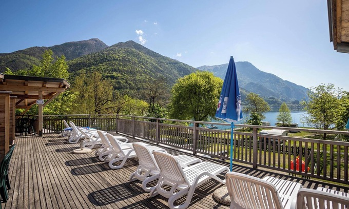 Ledro Apartamento | Apartamento "Camping Al Lago 4" con vistas al lago, terraza y Wi-Fi