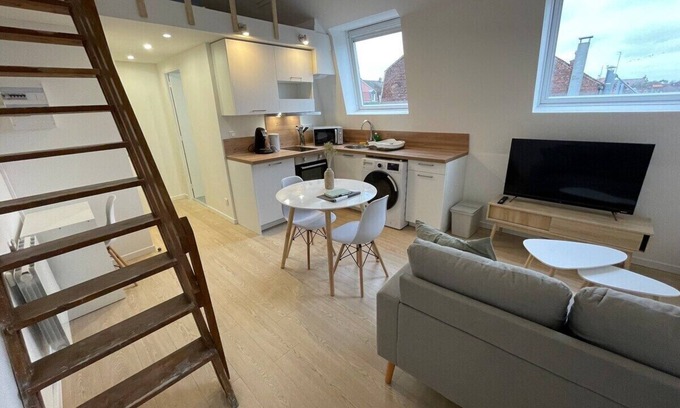 Roubaix Apartamento | Apartamento-Vista a la Ciudad-Baño Privado