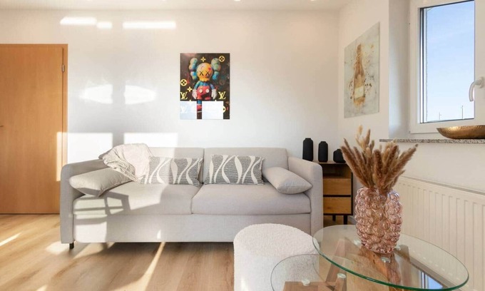 Obermendig Apartamento | Apartment close to nature with balcony view