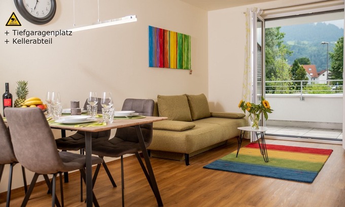 Dornbirn Condominio | Apartamento cerca de la estación de tren y de la ciudad. (max 2EW + 3KI)