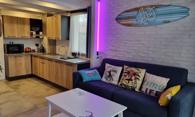 Gujan-Mestras Apartamento | Apartamento-Confortable-Baño privado con bañera-Terraza-Meublée de tourisme