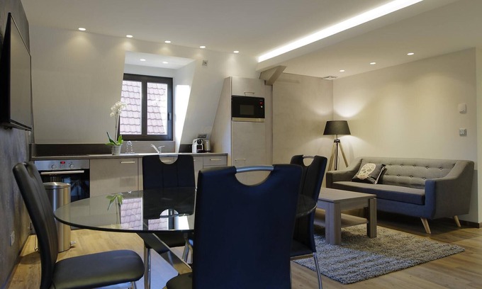 Ribeauville Apartamento | Apartamento-De Lujo-Baño con ducha-Terraza
