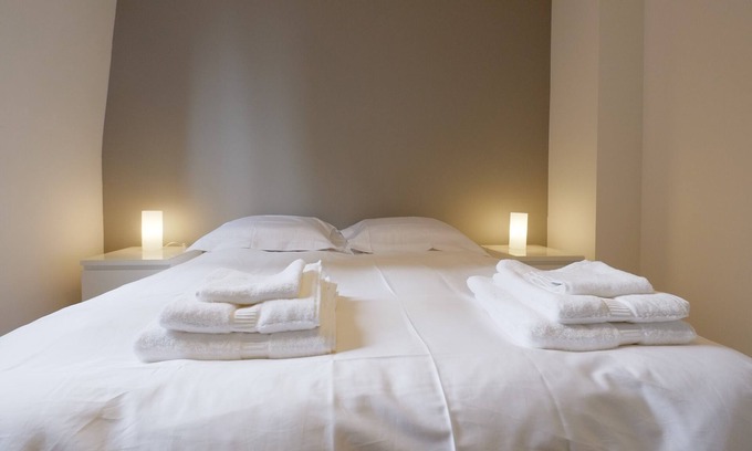 Wazemmes Apartamento | Apartamento-Apartamento-Baño con bañera-Vista al patio
