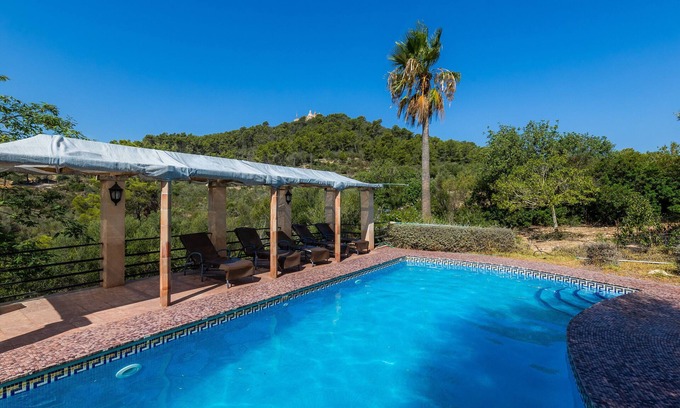 Petra Apartamento | Apartamento "Es Sostre" con vistas a la montaña, piscina compartida y Wi-Fi