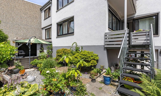Albstadt Apartamento | Apartamento 'Für Traufgängerle' con terraza privada, jardín privado y Wi-Fi