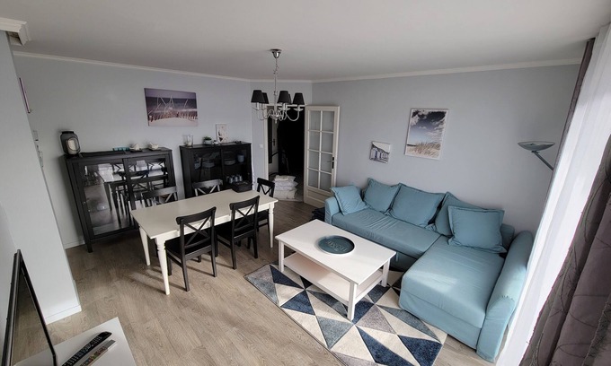 Deauville City Centre Apartamento | Apartamento F2 45 m2, estacionamiento privado cubierto en el centro de la ciudad de DEAUVILLE