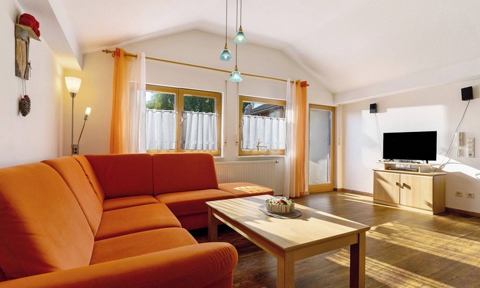 Nesselried Apartamento | Apartamento 'Ferienwohnung Birne' con jardín compartido, balcón y Wi-Fi