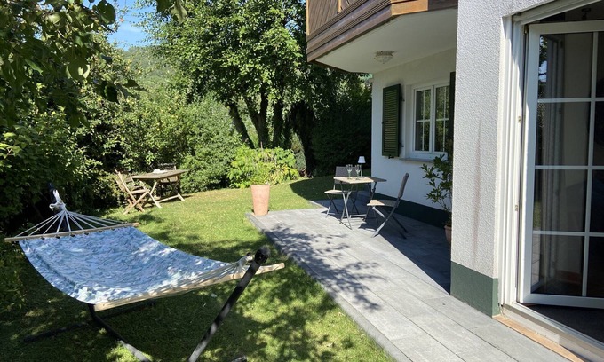 Oberems Apartamento | Apartamento 'Ferienwohnung Taunusglück' con terraza privada, jardín privado y Wi-Fi