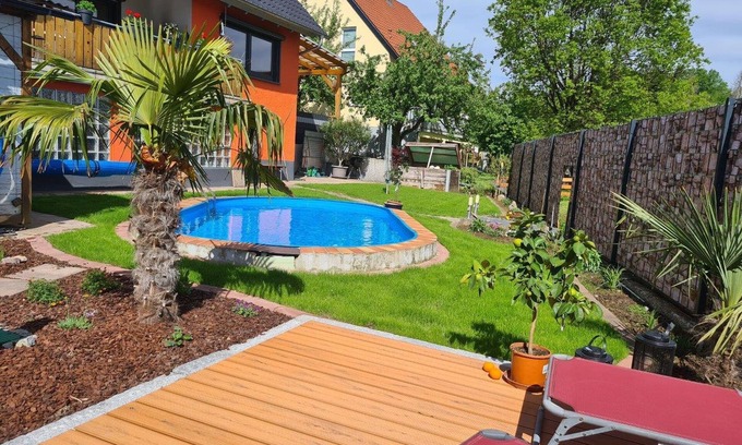 Rimbach Apartamento | Apartamento 'Ferienwohnung Rimbach' con piscina compartida, jardín compartido y Wi-Fi