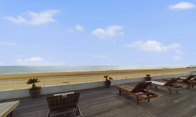 Bourgenay Apartamento | Piso para 12 - vista al mar - Terraza