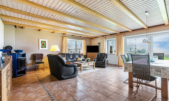 Westerholz Apartamento | Apartamento 'Fördehof Petersen - Sonderburg' con vistas al mar, terraza privada y Wi-Fi