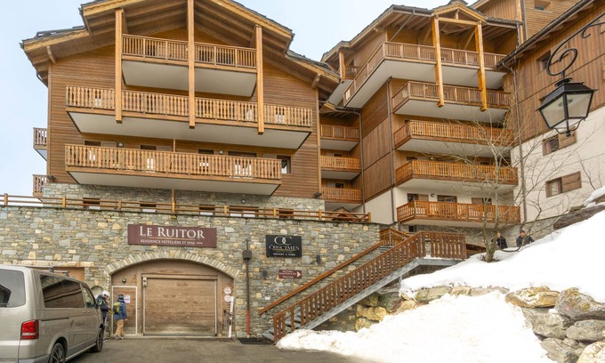 Sainte-Foy-Tarentaise Apartamento | Apartamento 'B56 - Eco Le Ruitor' con vistas a la montaña y balcón