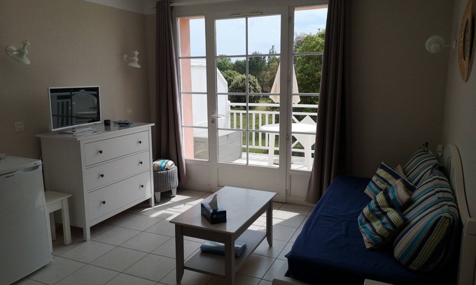 Bourgenay Apartamento | Niza dos piezas que combinan cursos de mar y golf