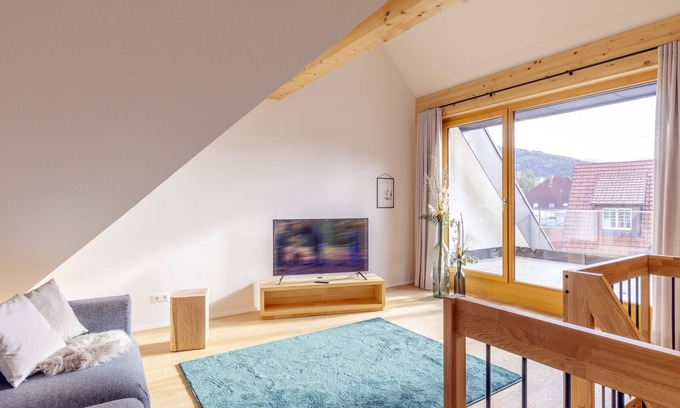 Elzach Apartamento | Apartamento 'Franz Xaver' con terraza compartida, balcón y Wi-Fi