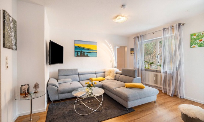 Hornberg Apartamento | Apartamento 'Gaby Lehmann' con terraza privada, jardín compartido y Wi-Fi
