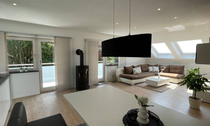 Mahlspuren im Hegau Apartamento | Apartamento 'Hegaublick' con balcón y Wi-Fi