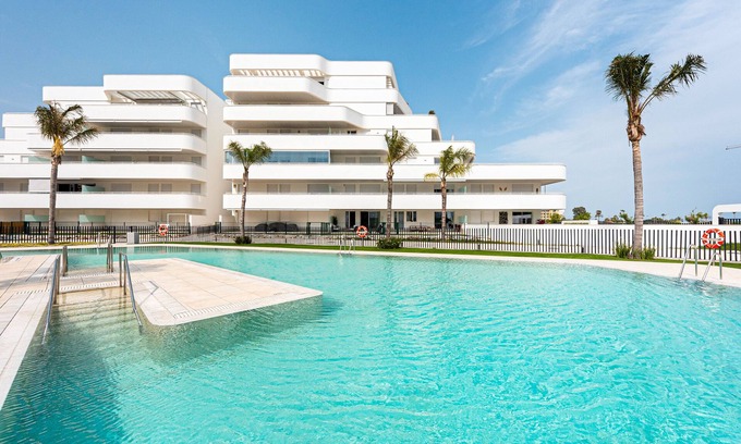 Torre del Mar Apartamento | Apartamento 'Horus Beach Paradise' con vistas al mar, Wi-Fi y aire acondicionado