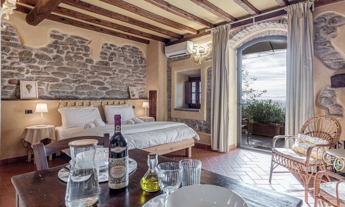 Pian di Sco Apartamento | Apartamento 'Il Nido' con piscina compartida, Wi-Fi y aire acondicionado