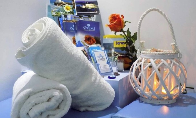 Panteli Apartamento | Apartamento En Un Hotel 'Anemi Leros 4' Con Balcón, Wi-Fi Y Aire Acondicionado