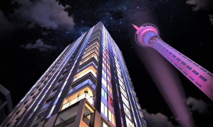 Auckland Central Business District Apartamento | Apartment in Auckland City in Front of Sky Tower