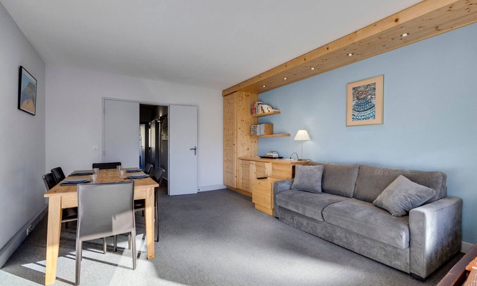 Tignes le Lac Apartamento | Apartamento en Tignes Le Lac con balcón, 2 habitaciones para 4 personas