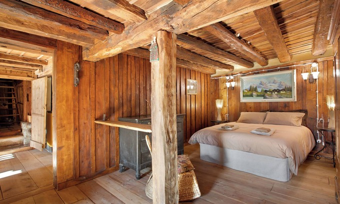 Saint-Rhemy-en-Bosses Apartamento | Apartamento 'La Taverna Dei Due Gufi' con vistas a la montaña, balcón y Wi-Fi
