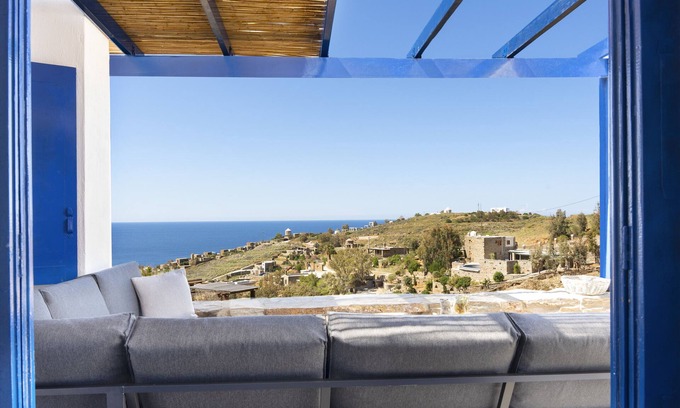 Koundouros Apartamento | Apartamento 'Konstantinos and Eleni's' con vistas al mar, Wi-Fi y aire acondicionado