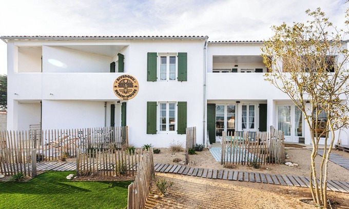 Rivedoux-Plage Apartamento | Apartamento 'La Dune, Appart Familial Vue Mer' con vistas al mar, terraza privada y Wi-Fi