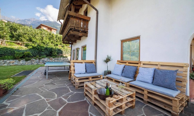 Caines Apartamento | Apartamento "Langeshof - Morgensonne" con vistas a la montaña, balcón y jardín