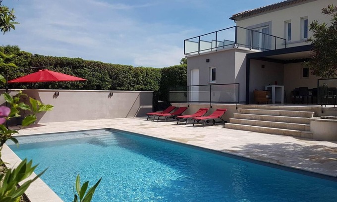 Vinsobres Apartamento | Apartamento 'Maison D'hôtes' con piscina privada, terraza privada y Wi-Fi