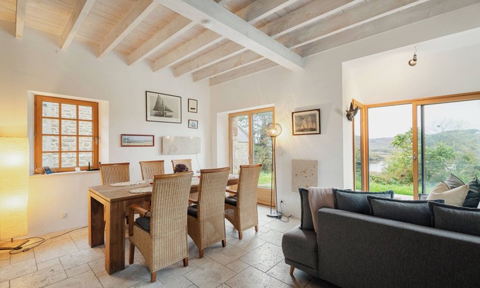 Cancale Casa | Apartamento 'Maison Mer' con vistas al mar, terraza compartida y jardín privado