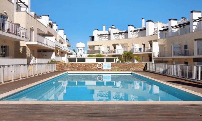 Santa Luzia Apartamento | Apartamento 'Mare Cheia' con piscina compartida, Wi-Fi y aire acondicionado