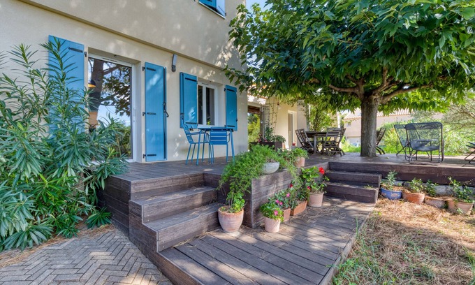 Clapiers Apartamento | Apartamento 'Mas Chloro-Phil' con terraza compartida, Wi-Fi y aire acondicionado