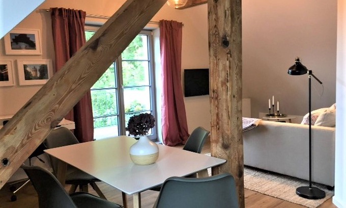 Babelsberg Nord Apartamento | Apartamento 'Mit Sauna' con terraza privada y Wi-Fi